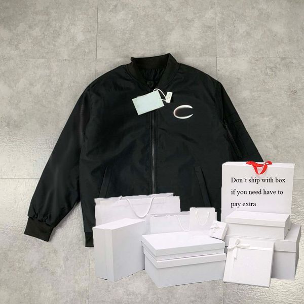 

parkas женщины осень вниз куртки вышивка письмо справочник верхняя одежда женская высококачественные пальто бейсбольные куртки мужские топы, Black