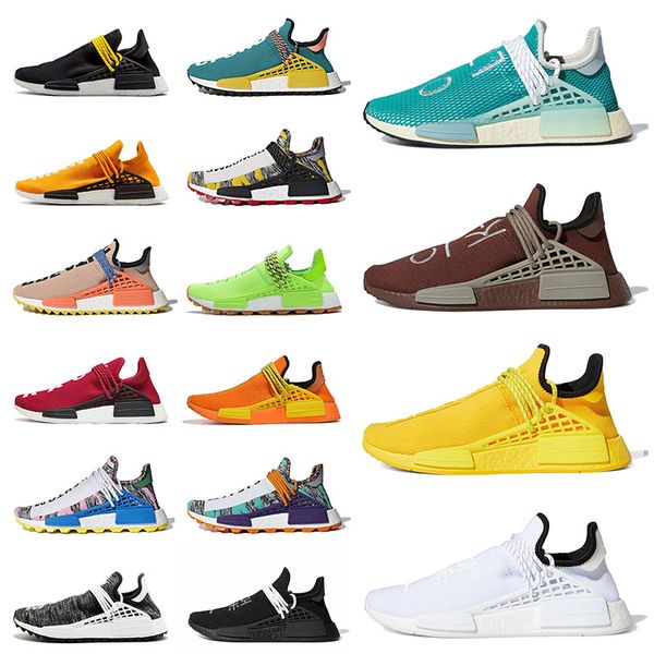 

original extra eye hu pharrell williams nmd human race mens running shoes chocolate dash green solar pack women men trainers sports sneakers