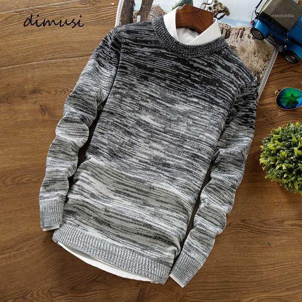 

dimusi winter men's sweater pullovers jumper fashion mens o-neck slim fit sweaters man long sleeve knitted pullovers clothing1, White;black