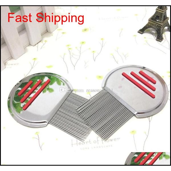 

terminator lice comb nit kids hair rid headlice superdensity stainless steel metal teeth remove nits qylghr dh_seller2010