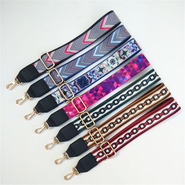 

мода ручка сумка ремешок для женщин съемный diy плечевые радуги сумочка аксессуары крест тела посланник нейлоновый ремешок, Black