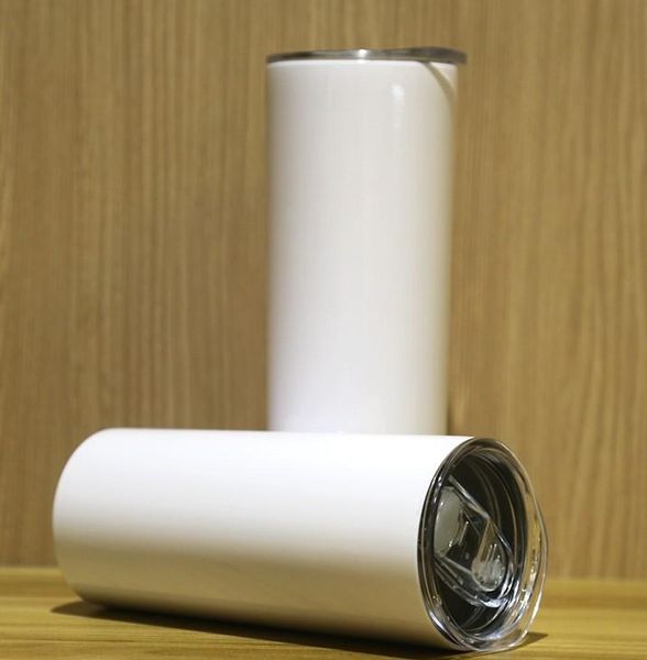 

cups 20oz stainless steel cup heat transfer sublimation blanks tumbler fall resistant wear resisting coffee mug drink skinny