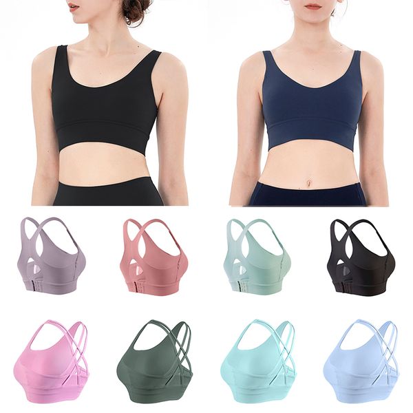 

eleven new yoga bra back sports underwear yoga clothes women's new backless fitness bra small sling bra lady girl, White;red