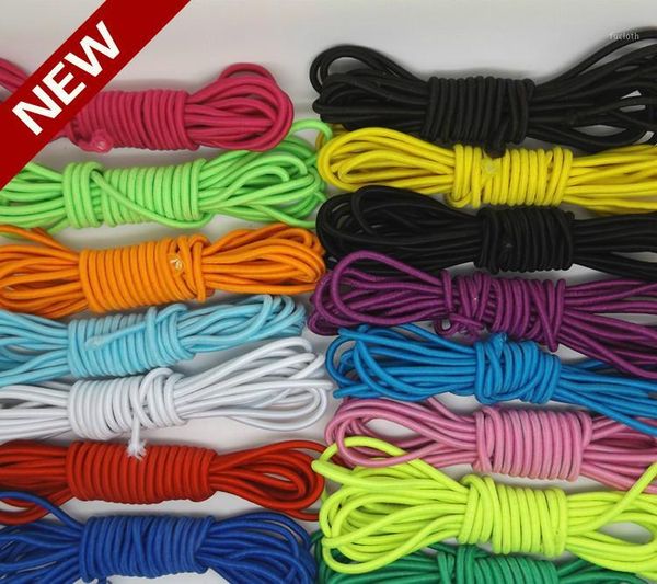 

25 yard/lot 2mm circular elastic rope stretchable rubber band diy accessories1, Black;white