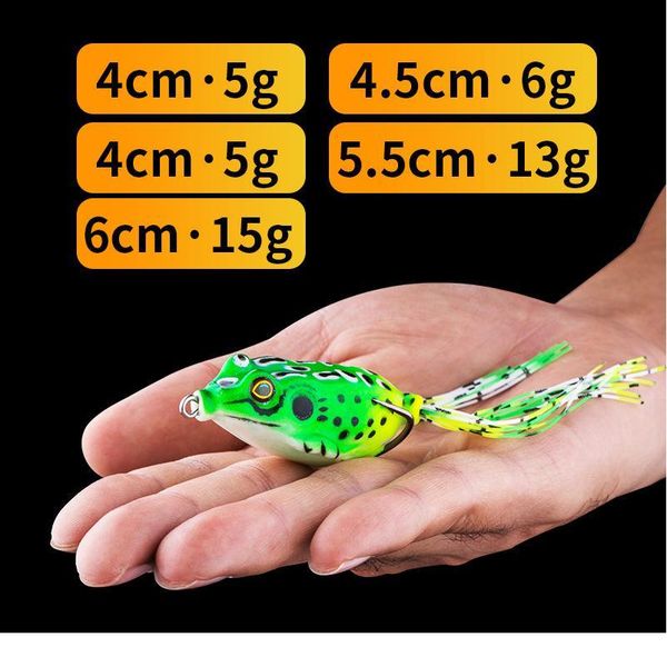 

1pc 5g-15g soft tube bait japan plastic frog soft fishing lures treble hooks ater ray frog 4cm-6cm artificial s jllvvl