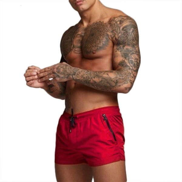 

summer 2020 beach quick drying pants men's quarter breathable sports casual shorts, White;black