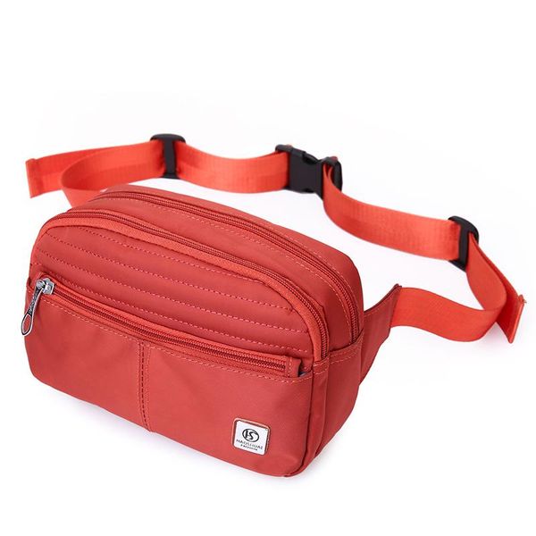 

new ladies waist bags casual shoulder messenger bag fashion trend chest bag waterproof nylon multi-layer coin purse fanny pack