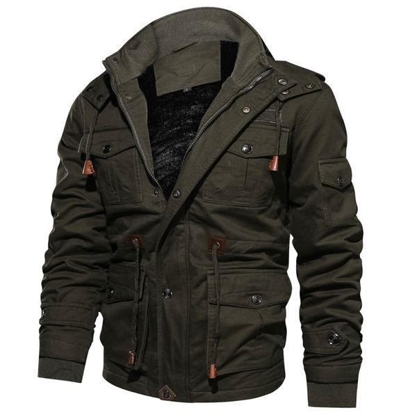 

men's slim casual new style windbreaker jacket men's warm thicken top, Black;brown