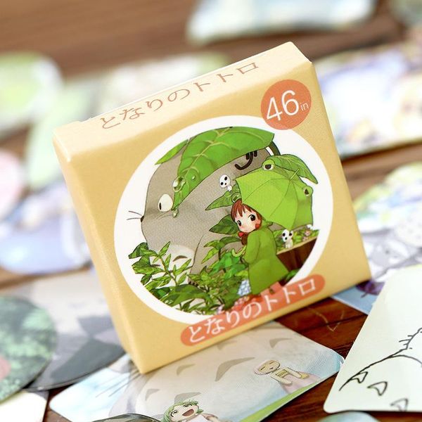 

2016 s упаковка kawaii мой сосед totoro diy наклейки декоративные скрапбукинг дневник альбом палка летка декор бумага h
