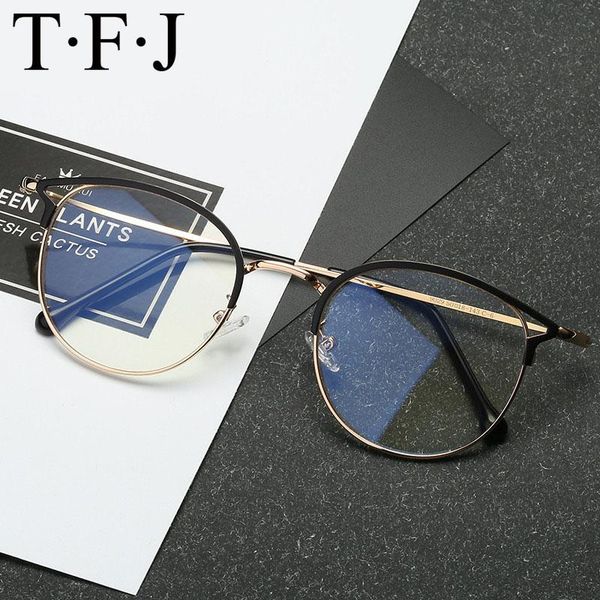 

sunglasses cat eye glasses women men goggles transparent metal frame optical with clear lens anti-fatigue anti-blu-ray, White;black