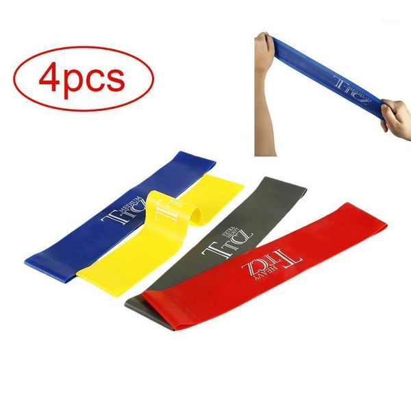 

4 pcs pull up bands natural latex strength yoga resistance bands loop fitness power lifting strengthen muscle fitness equipment1