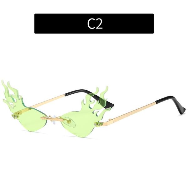 

Goldfish Women Sunglasses Abay Brand Designer New Fashion Trend Party Sun Glasses for Girls Personality All-match Rimless Oculos, White;black