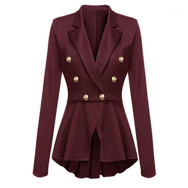 

autumn women costumes big size office lady blazers ruched long sleeve notched outerwear jacket female suit long sleeve suit j8111, White;black