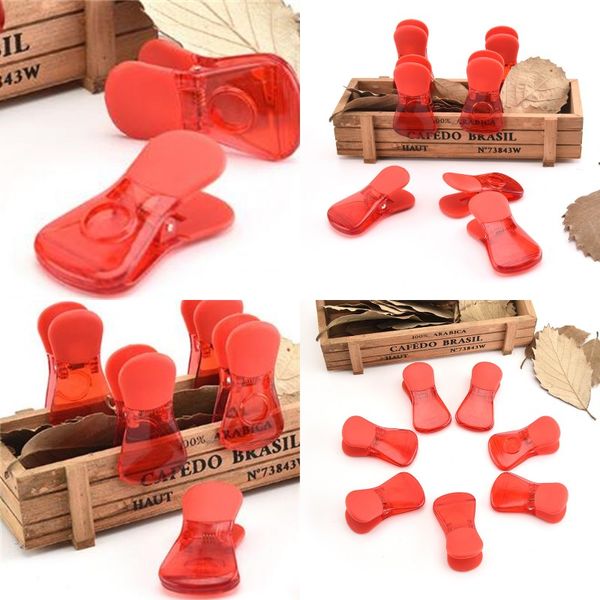 

food sealing clamp pure color snacks seal clip portable red foods plastic bag clamp new arrival 1 45wj l1
