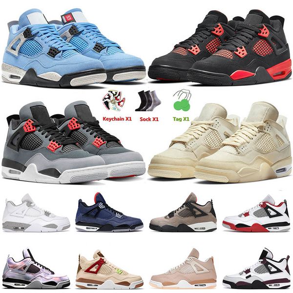 

mens basketball shoes 4 4s iv red thunder university blue sail infrared men women taupe haze shimmer white oreo sports trainers