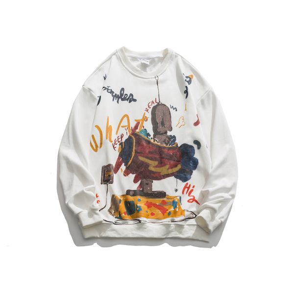 

cotton autumn pure harajuku fashion sweatpants in casual style animation popular youth brand pullover 393t, Black