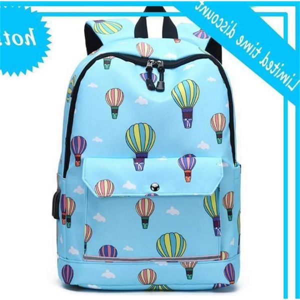 

3pcs women polyester diamond printing breathable waterproof large capacity school bag with usb