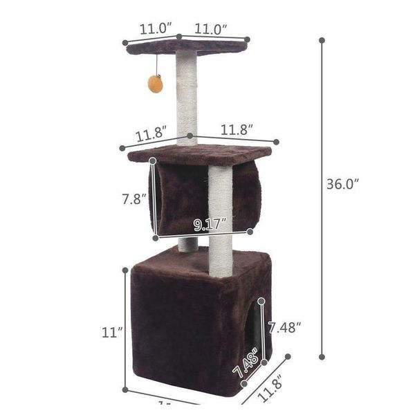 Черная пятница 36 Мебель для кровати из кошачьего дерева Scratch Cat Tower qylmml295h