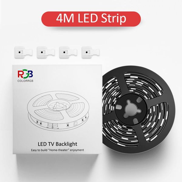 

colorrgb светодиодные светильники для телевизора пк ноутбук usb power led полоса света rgb5050 светодиодная подсветка с управлением приложен