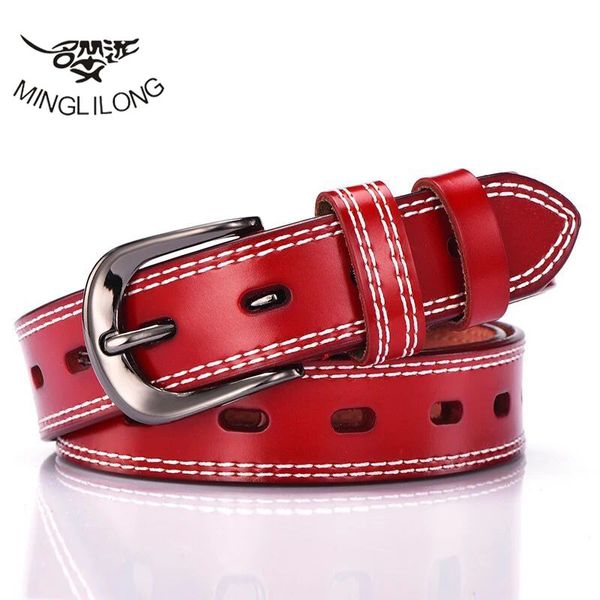 

minglilong мода дизайнер женский ремень натуральные кожаные ремни для женщин ретро тонкие женские ремни студенческие джинсы pasek damski 201, Black;brown