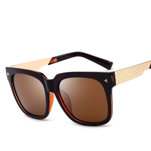 

sunglasses zxtree brand fashion polarized women men metal big frame glasses hd mirror female male driving sun z377, White;black