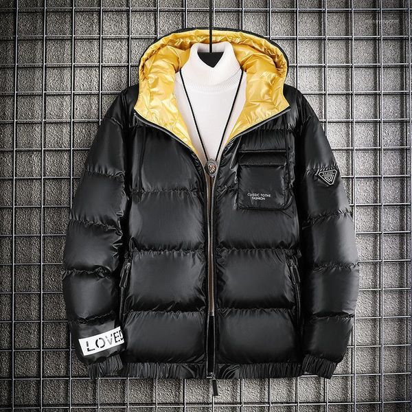 

men's down & parkas boutique 2021 winter leisure coat thickening cotton-padded jacket to keep warm clothes man m - 8 xl1, Black