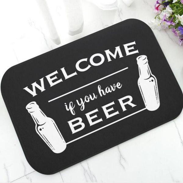 

cushion/decorative pillow funny welcome if you have beer door mat joke got doormat for front kitchen anti slip floor entry carpet rug