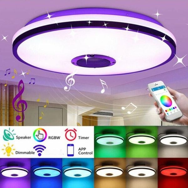 

smart bluetooth music led ceiling lights home colorful lighting app bluetooth music light bedroom lamps smart ceiling lamp