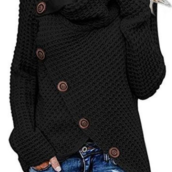 

women's asymmetrical tatary button mesh knitted or crocheted sweater vest n65n, White;black