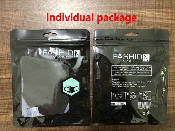 

in stock washable reusable cloth individual package fashion mouth face mask anti