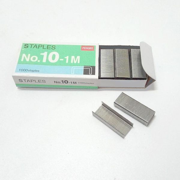 

1box silver grapadora grapas staples office канцтовары сетка no.10 обязательные принадлежности нормальные скобы металлические tapetool h sqc
