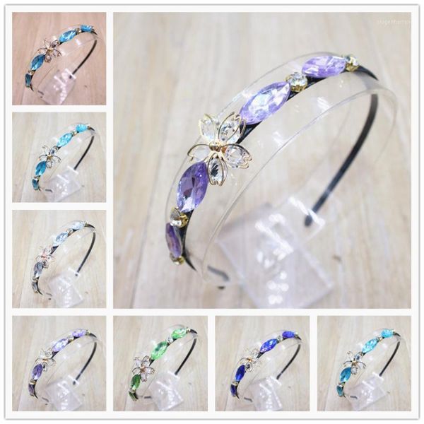 

girl rhinestone princess hairband child party bridal crown headbands crystal diamond tiara hair bands hair accessories1, Slivery;white