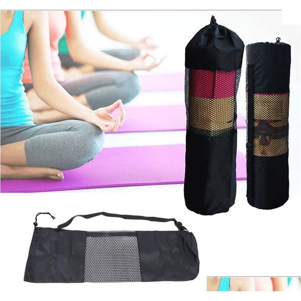 

convenience black yoga backpack yoga mat waterproof backpack carrier mesh adjustable strap sport tool gym bags