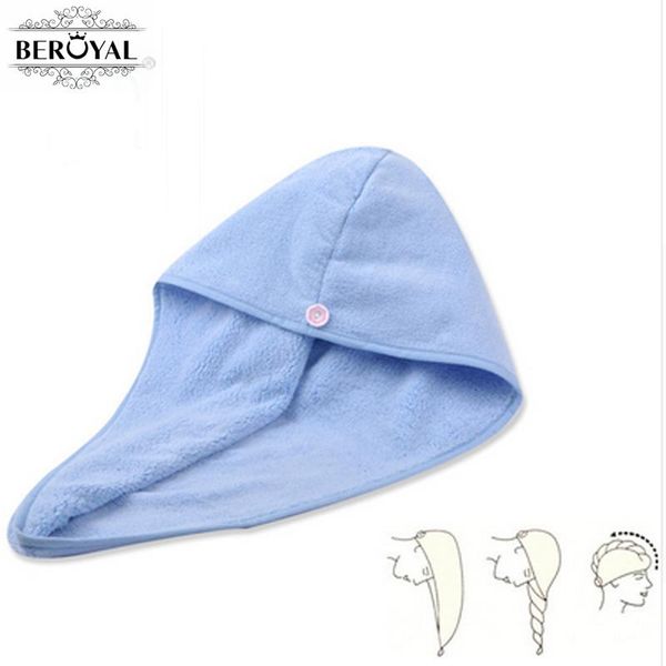 

beroyal brand 2016 новое прибытие 2pc полотенце из микрофибры женская леди прикол для волос полотенца взрослый салон полотенце магии быстрый