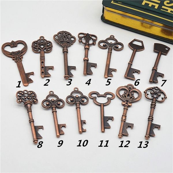 

beer 13 styles key keychain ancient copper bottle opener creative wedding gift party bar tool