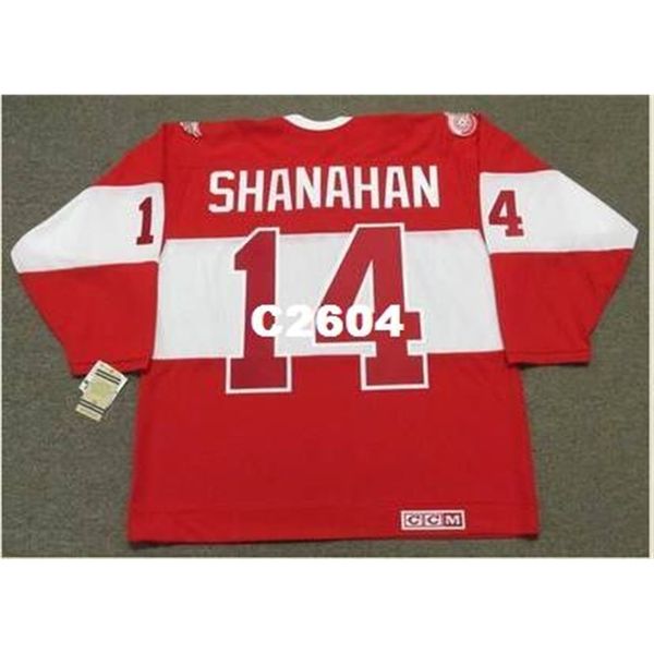 

men #14 brendan shanahan detroit red wings ccm 2014 "winter classic" alumni hockey jersey or custom any name or number retro jerse, Black