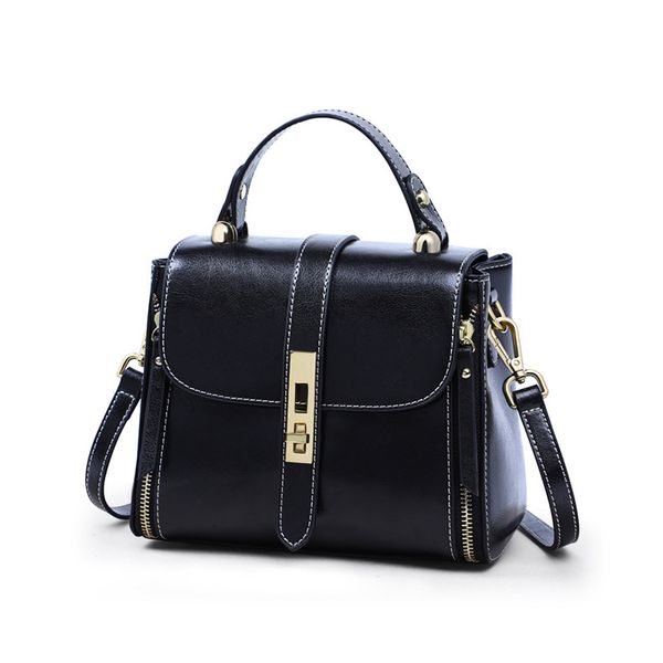 

smooth leather women's shoulder bag solid color fashion handbag women's messenger bag
