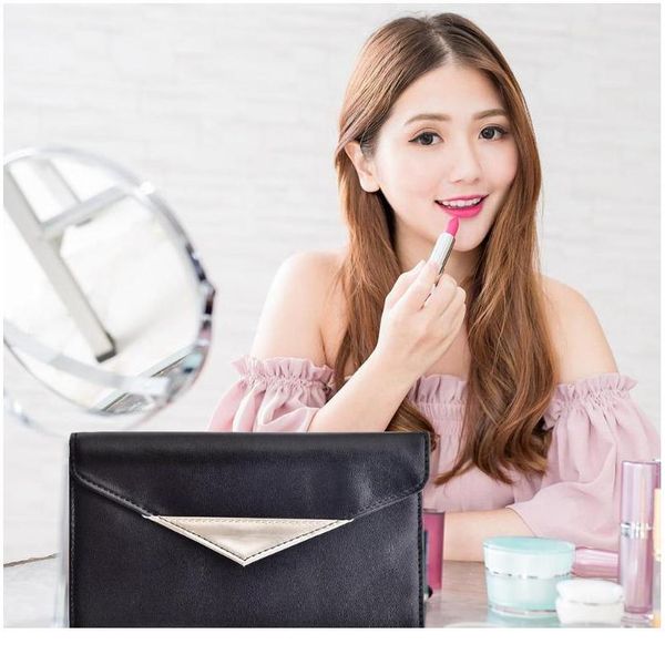 

portable 11 holes pu leather makeup brushes bag travel cosmetic pens holder makeup brushes contain bbysyf