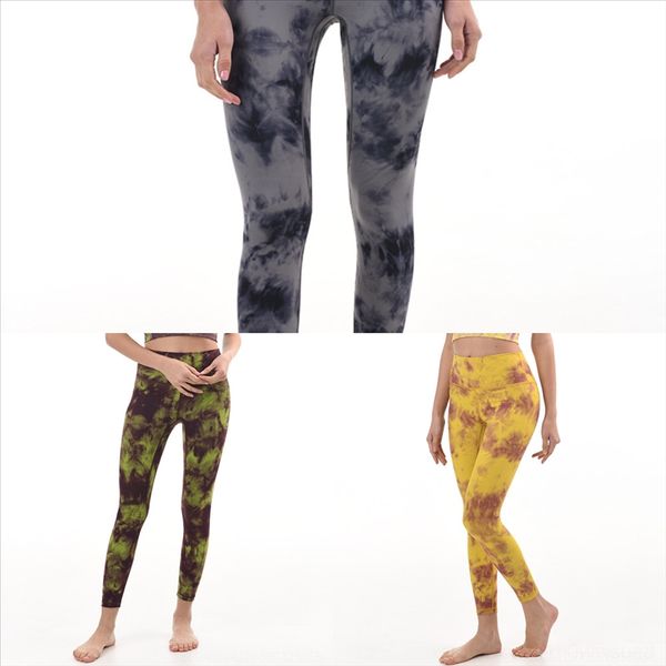 

dzd l-solid waist women elastic pants high color sports gym wear leggings yoga fitness lady overall full tights bootcut yoga pant for