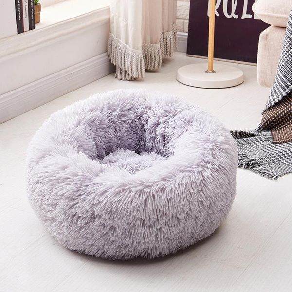 

puoupuou breathable soft dog bed washable long plush dog kennel deep sleep house velvet mats sofa for dogs basket pet bed1