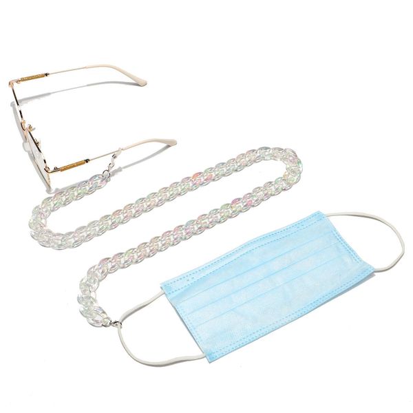 

2021 fashion acrylic chain for glasses hang masks chain holder women's chain on the neck men lanyard sunglasses accessary h bbydyz