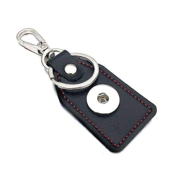 

leather key rings 036 keychain interchangeable jewelry luwellever 18mm snap button key rings christmas gifts for women c, Slivery;golden