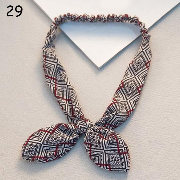 

new rabbit ear headband cute elastic knotted bands hairbands solid hair tie hair accessories girls women makeup yoga wash face q bbyhxc