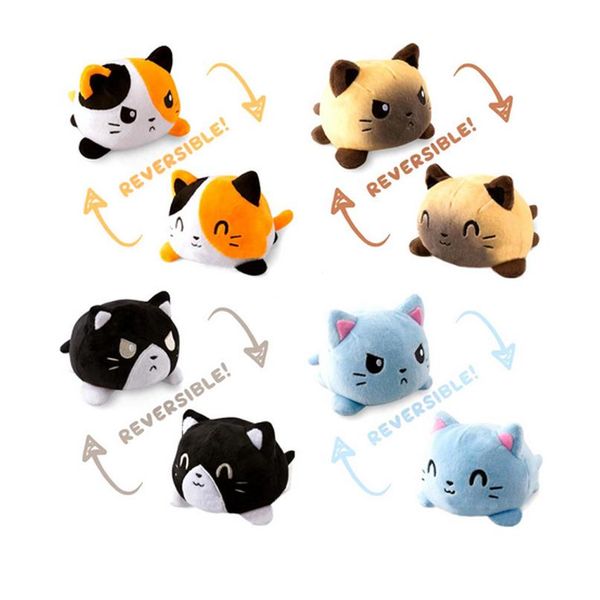 

реверсивный кот gato kids мягкий подарок плюшевые осьминоги плюшевые животные двухсторонняя кукла симпатичные игрушки пелухи для пульпонов j