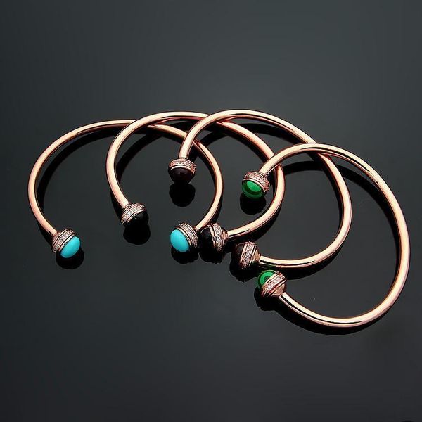 

высококачественные ювелирные изделия оптом p-пизовый вращающийся браслет из бисера черный красный агат бирюзовый браслет, Black