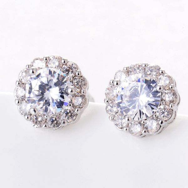 

bright girls'fashions round earrings charming, Golden;silver