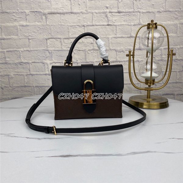 

fashion women shoulder bag real leather lock chain bag crossbody messenger bag female handbag m44321