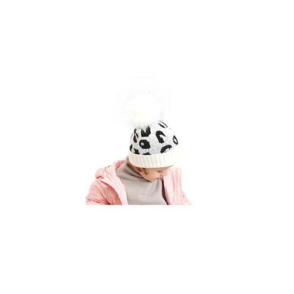 

children's warm hat mohair knitted beanie cute woolen winter hat with big ball for boys girls winter knit ear jllswz, Yellow