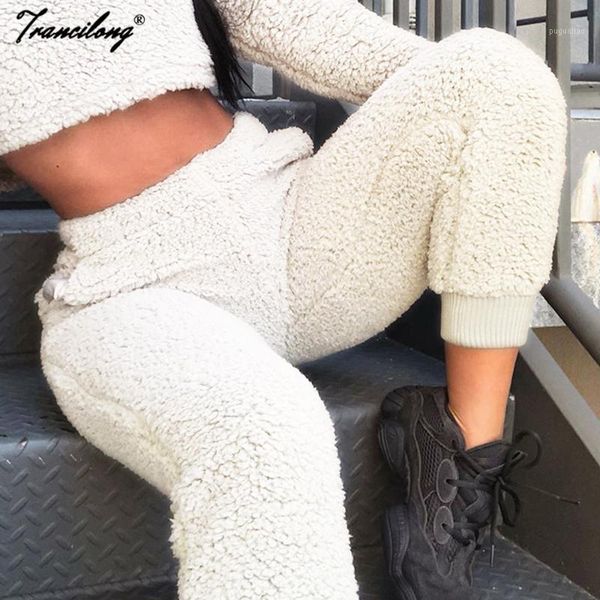 

autumn velvet sweatpants women high waist wide leg white pants korean ladies trousers 2020 casual corduroy pantalon mujer slacks1, Black;white