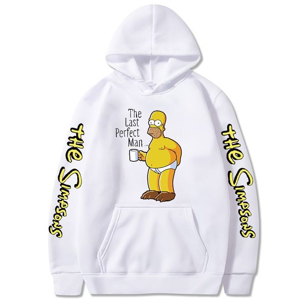 

hoodie funny pullover printed letter man perfect long sleeve simpsons the evrhg